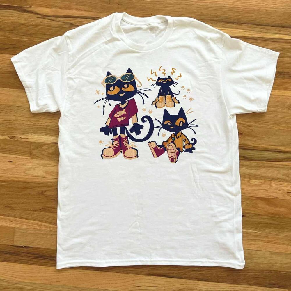 Pete The Cat White Graphic T Shirt